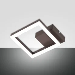 Fabas Luce 3394-24-361 LED Wandleuchte Bard 19x19cm 3000K rostbraun