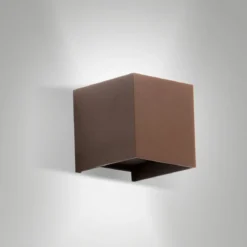 Fabas Luce 6541-21-284 LED Wandleuchte Cuba 10x10xcm corten 3000K IP54