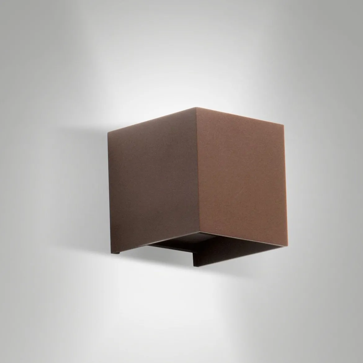 Fabas Luce 6541-21-284 LED Wandleuchte Cuba 10x10xcm corten 3000K IP54