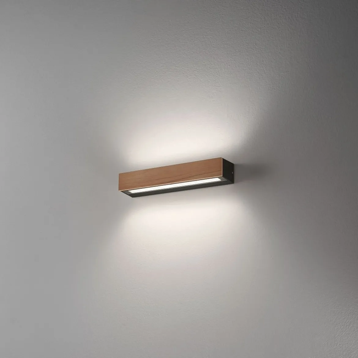 Fabas Luce 3680-29-165 LED Wandleuchte Hazel 38cm teakholz 3000K IP65