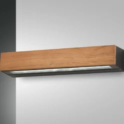 Fabas Luce 3680-29-165 LED Wandleuchte Hazel 38cm teakholz 3000K IP65