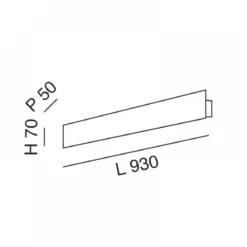 Fabas Luce 3559-26-102 LED Wandleuchte Lotus 930mm weiß 3000K