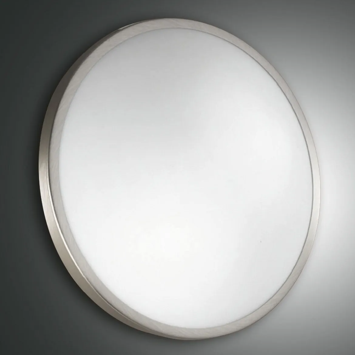 FABAS LUCE No. 3167-61-178 Deckenleuchte PLAZA LED D.30 IP41 nickel satiniert