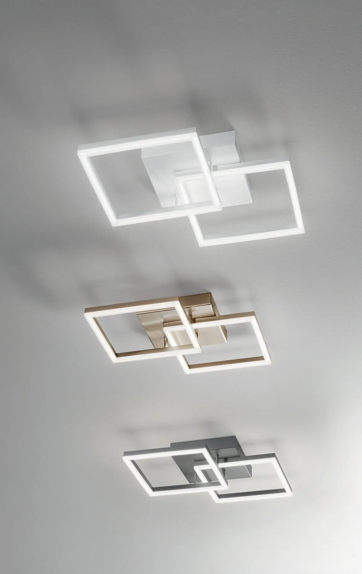 FABAS LUCE No. 3394-29-102 LED Deckenleuchte Bard 45x45 weiss dimmbar 4000K
