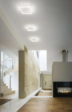 FABAS LUCE No. 3394-61-102 LED Deckenleuchte Bard 42x42 weiss dimmbar