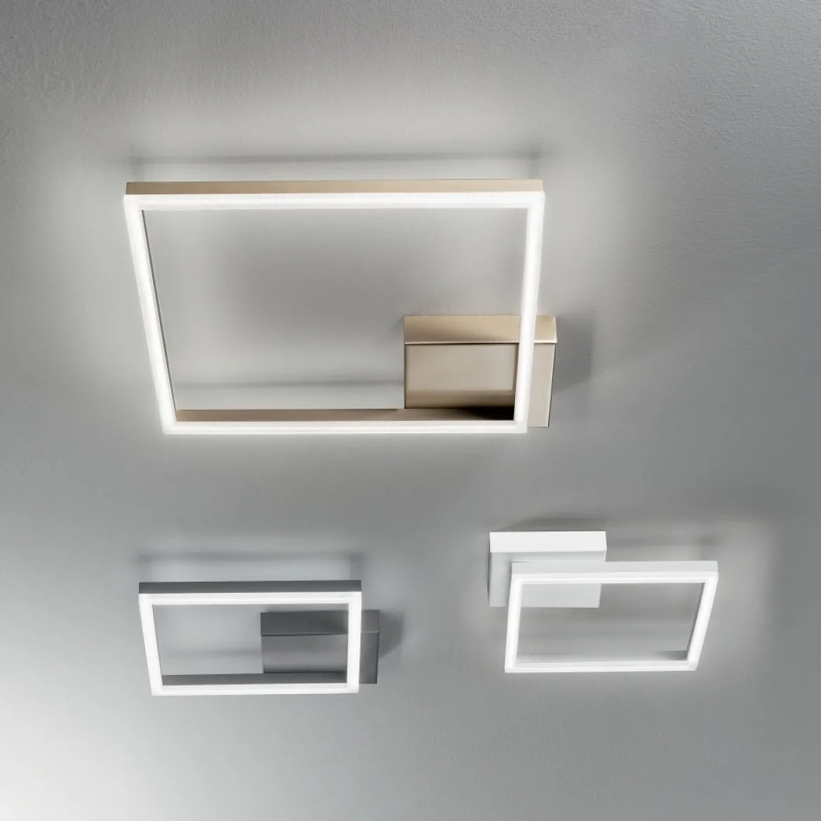 FABAS LUCE No. 3394-61-102 LED Deckenleuchte Bard 42x42 weiss dimmbar
