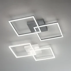 FABAS LUCE No. 3394-65-282 LED Deckenleuchte Bard 65x65 anthrazit dimmbar