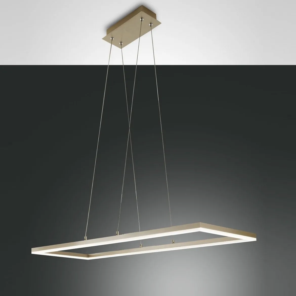 FABAS LUCE No. 3394-45-225 LED Pendeleuchte Bard gold edelmatt 92x32 dimmbar