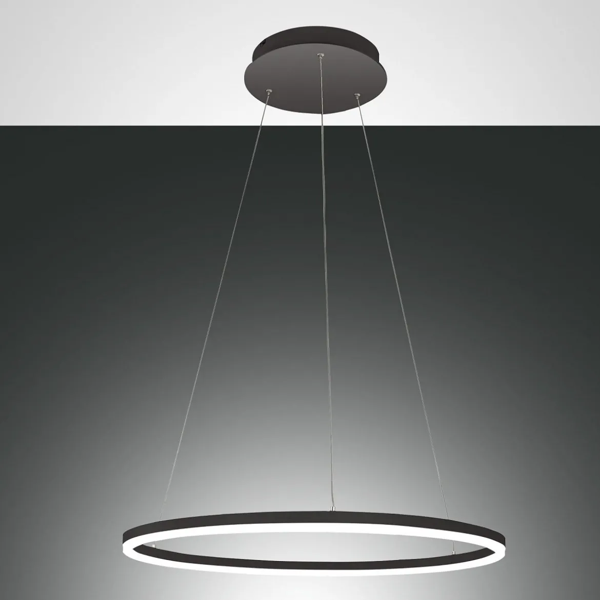 FABAS LUCE No. 3508-40-101 LED Pendelleuchte Giotto schwarz 60 cm dimmbar