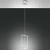 FABAS LUCE No. 3390-40-102 LED Pendelleuchte Sirio weiß 1-flammig eckig