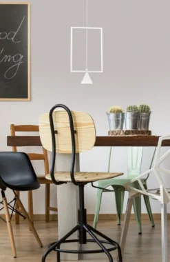 FABAS LUCE No. 3390-40-102 LED Pendelleuchte Sirio weiß 1-flammig eckig