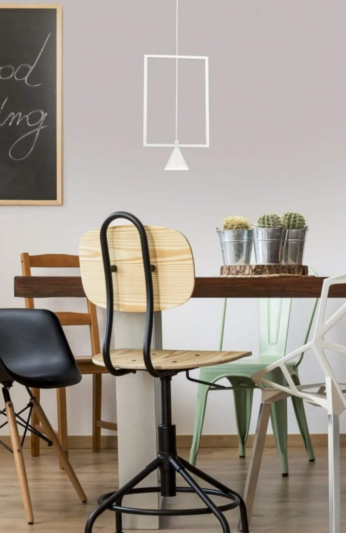 FABAS LUCE No. 3390-40-102 LED Pendelleuchte Sirio weiß 1-flammig eckig