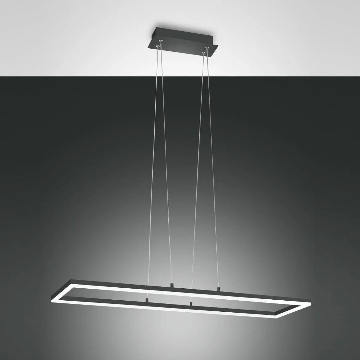 FABAS LUCE No. 3394-45-282 LED Pendelleuchte Bard anthrazit 92x32 dimmbar