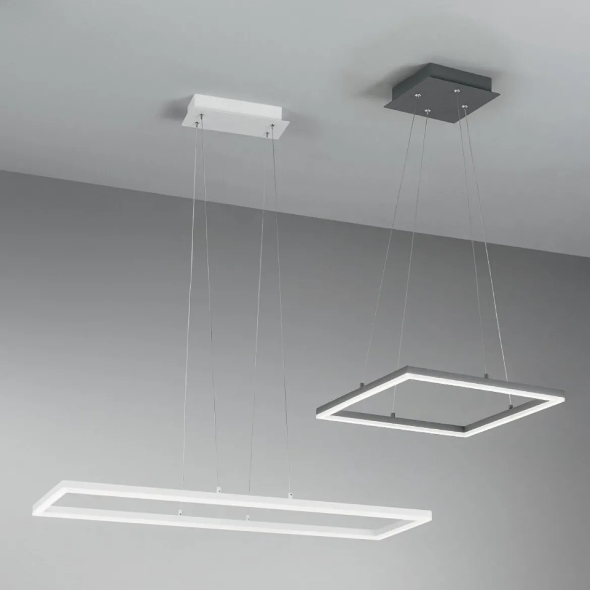 FABAS LUCE No. 3394-45-282 LED Pendelleuchte Bard anthrazit 92x32 dimmbar