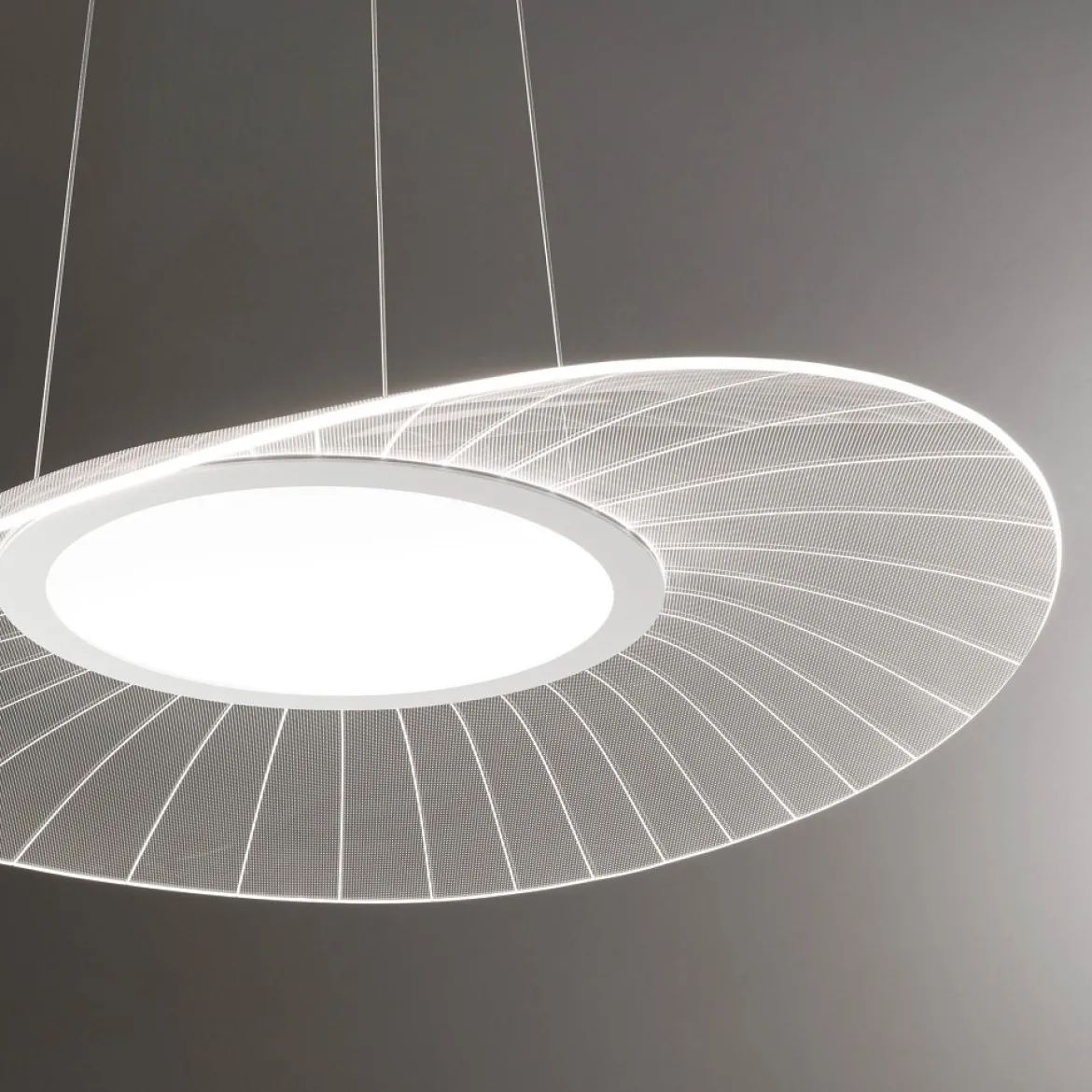 FABAS LUCE No. 3625-40-102 LED-Pendelleuchte Vela 59x43cm Weiss