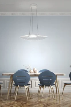 FABAS LUCE No. 3625-40-102 LED-Pendelleuchte Vela 59x43cm Weiss