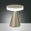 FABAS LUCE No. 3386-34-225 LED Tischleuchte Neutra gold edelmatt mit Touchdimmer 20 cm