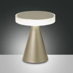 FABAS LUCE No. 3386-34-225 LED Tischleuchte Neutra gold edelmatt mit Touchdimmer 20 cm