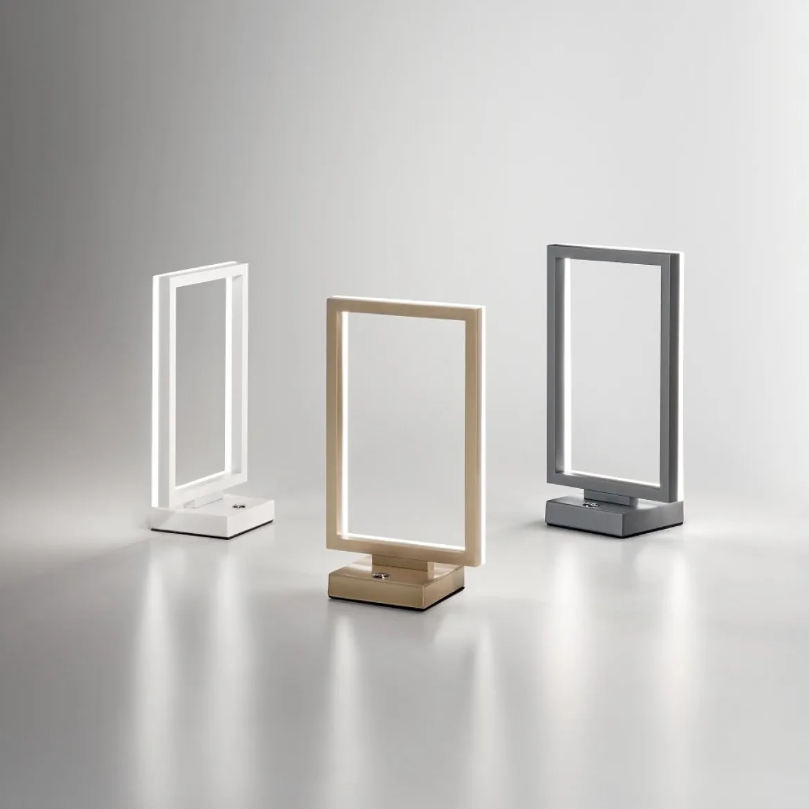 FABAS LUCE No. 3394-30-102 LED Tischleuchte Bard weiss dimmbar 30 cm
