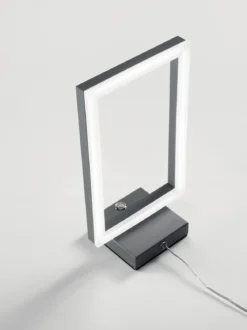 FABAS LUCE No. 3394-30-282 LED Tischleuchte Bard anthrazit dimmbar 30 cm