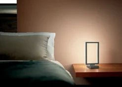 FABAS LUCE No. 3394-30-282 LED Tischleuchte Bard anthrazit dimmbar 30 cm