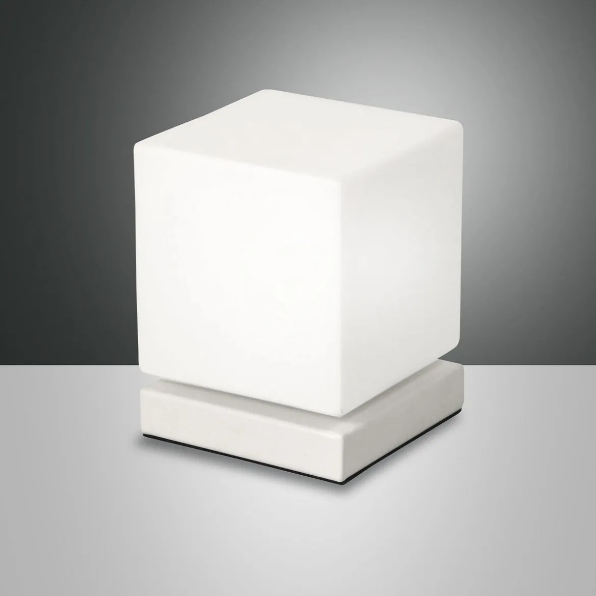 FABAS LUCE No. 3407-30-102 LED Tischleuchte Brenta weiß 14 cm Touchdimmer