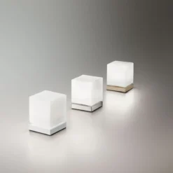 FABAS LUCE No. 3407-30-102 LED Tischleuchte Brenta weiß 14 cm Touchdimmer