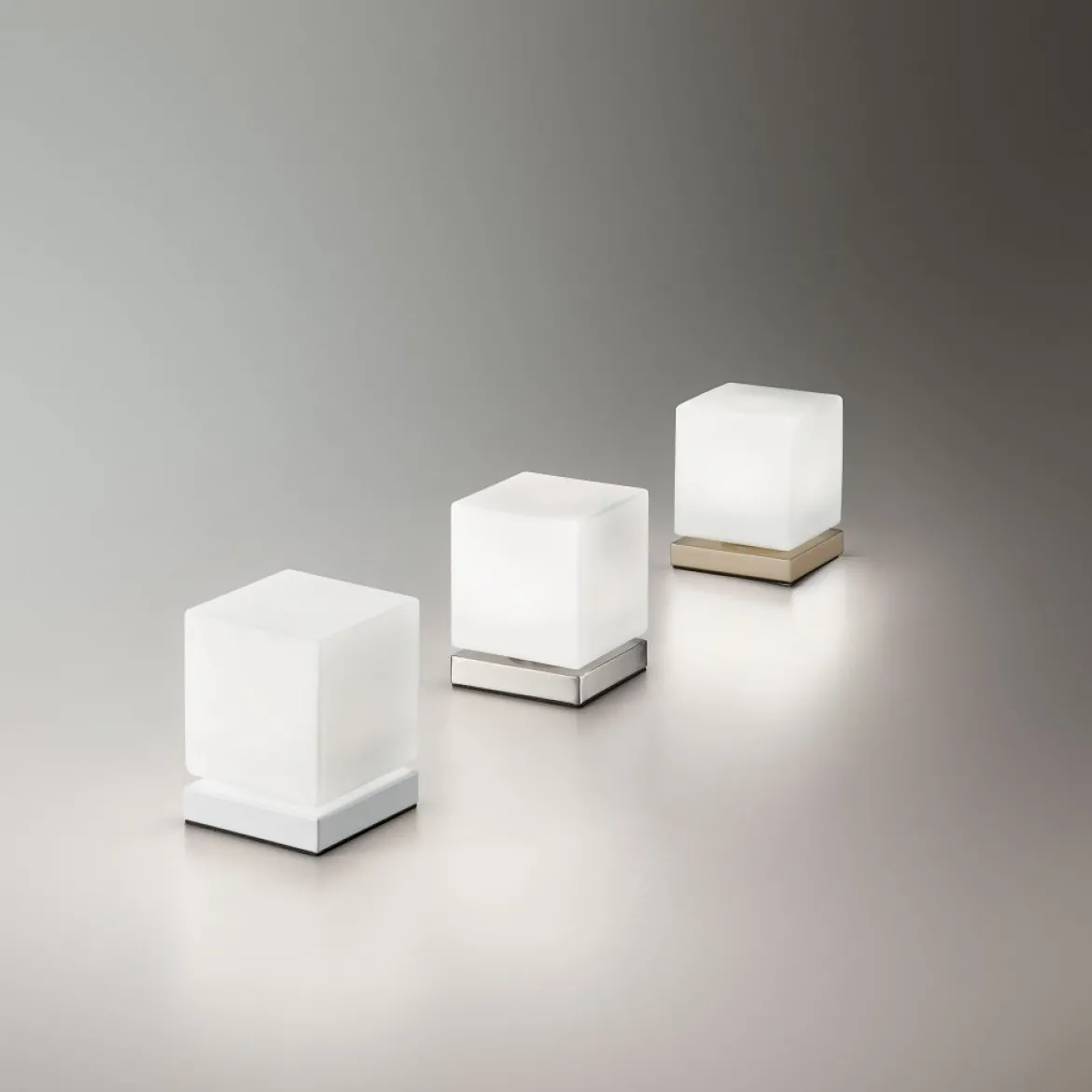 FABAS LUCE No. 3407-30-102 LED Tischleuchte Brenta weiß 14 cm Touchdimmer