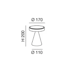 FABAS LUCE No. 3386-34-102 LED Tischleuchte Neutra weiss mit Touchdimmer 20 cm
