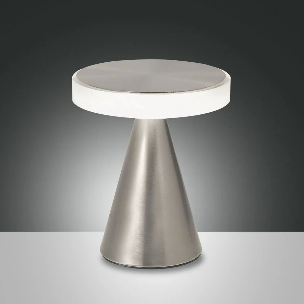 FABAS LUCE No. 3386-34-178 LED Tischleuchte Neutra nickel satiniert mit Touchdimmer 20 cm