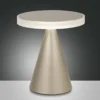 FABAS LUCE No. 3386-35-225 LED Tischleuchte Neutra gold matt mit Touchdimmer 27 cm