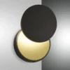 FABAS LUCE No. 3452-21-101 LED Wandleuchte Ara schwarz gold mit Tastdimmer
