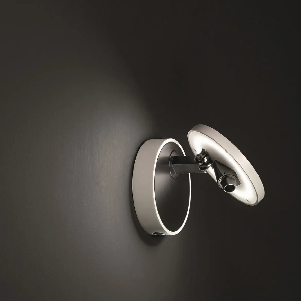 FABAS LUCE No. 3452-21-102 LED Wandleuchte Ara weiß schwarz mit Tastdimmer
