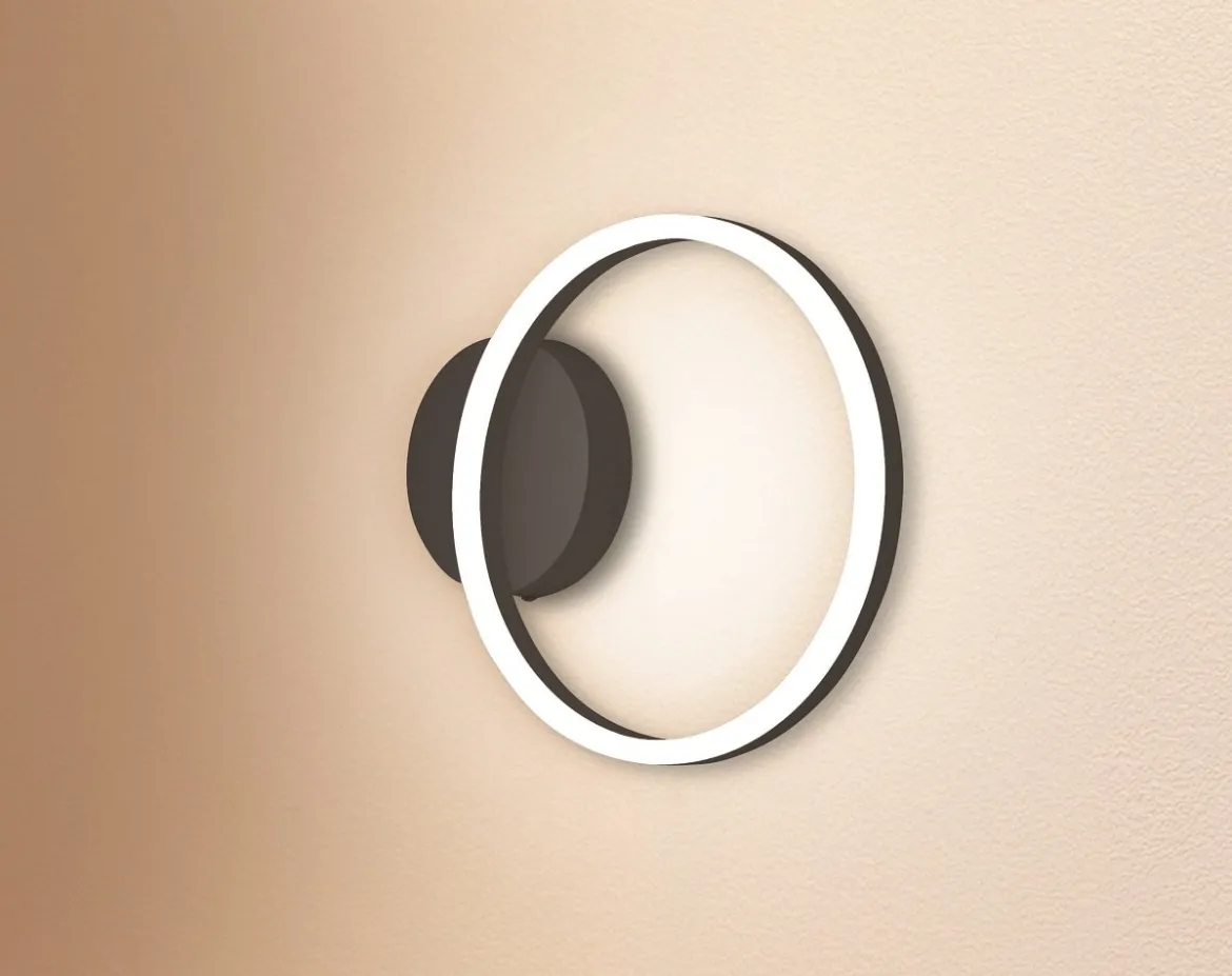 FABAS LUCE No. 3508-21-101 LED Wandleuchte Giotto schwarz 30 cm dimmbar