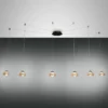 FABAS LUCE No. 3547-46-125 Pendelleuchte Arabella 6-flammig Amber mit Umlenker