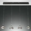 FABAS LUCE No. 3547-48-126 Pendelleuchte Arabella 4-flammig Grau Transparent