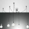FABAS LUCE No. 3473-48-138 Pendelleuchte Blog E27 5-flammig chrom, schwarz