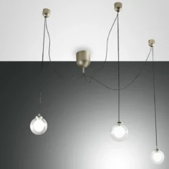 FABAS LUCE No. 3472-47-225 Pendelleuchte Blog LED 3-flammig gold schwarz dimmbar