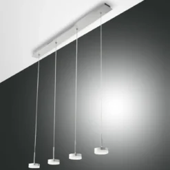 FABAS LUCE No. 3239-49-212 Pendelleuchte DUNK LED 4-flammig, alu gebürstet