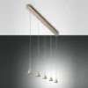 FABAS LUCE No. 3443-48-225 Pendelleuchte Delta LED 5-flammig gold edelmatt dimmbar