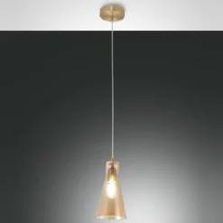 FABAS LUCE No. 3596-40-125 Pendelleuchte Dafne amber E27