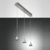 FABAS LUCE No. 3443-47-212 Pendelleuchte Delta LED 3-flammig alu satiniert dimmbar