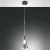 FABAS LUCE No. 3596-40-126 Pendelleuchte Dafne Grau transparent E27