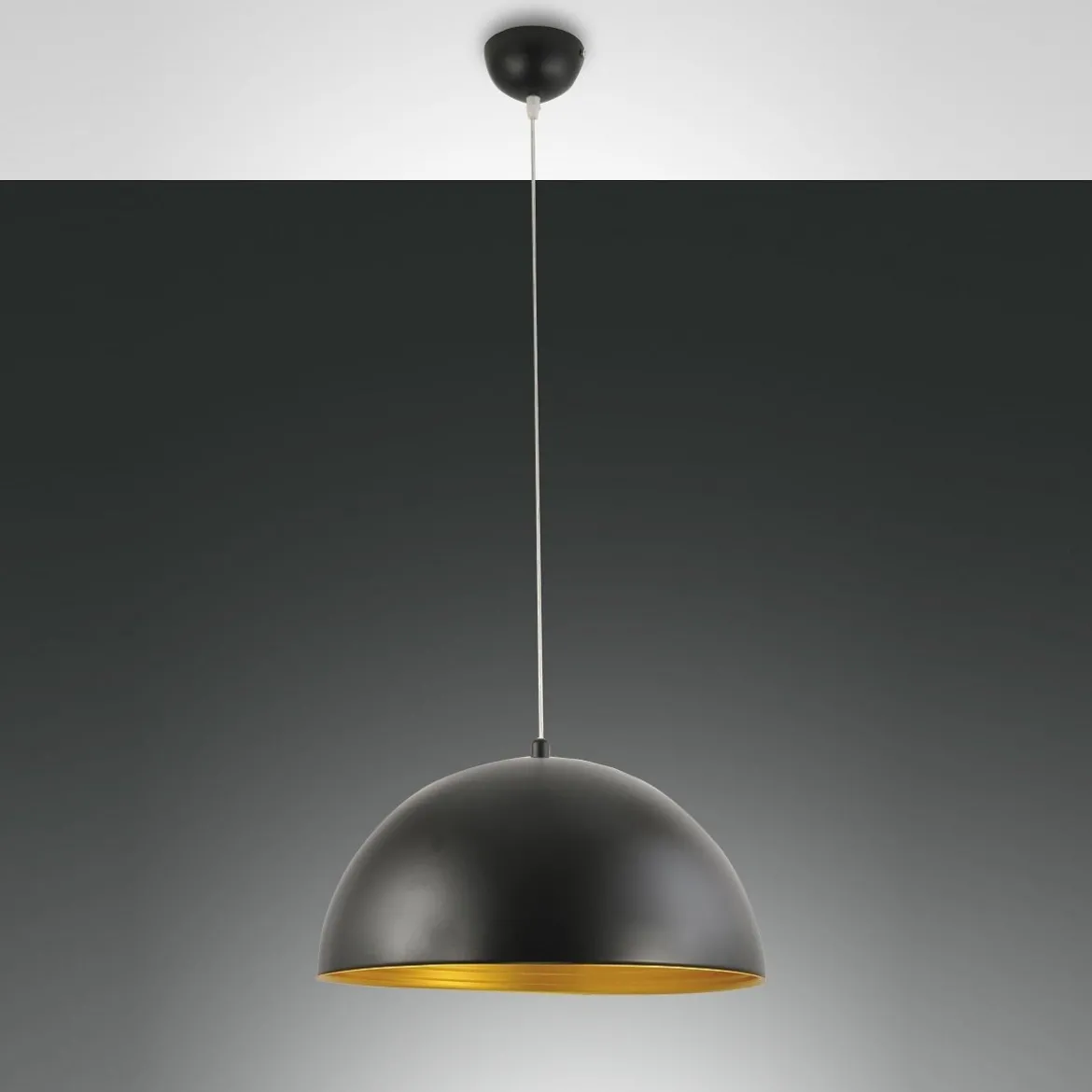 FABAS LUCE No. 3215-40-101 Pendelleuchte DINGLE schwarz, gold