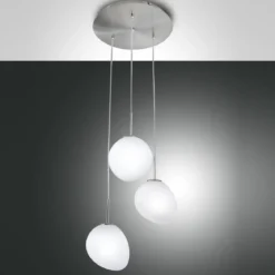 FABAS LUCE No. 3248-47-178 Pendelleuchte EVO 3-flammig, nickel satiniert
