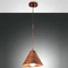 FABAS LUCE No. 3630-40-130 Pendelleuchte Esino 25cm Holz Walnussfarben E27