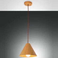 FABAS LUCE No. 3630-40-215 Pendelleuchte Esino 25cm Holz Eiche E27