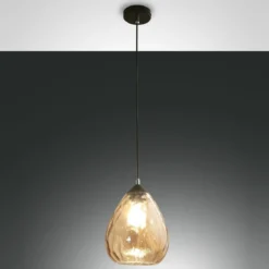 FABAS LUCE No. 3518-40-125 Pendelleuchte Gisella E27 1-flammig amber