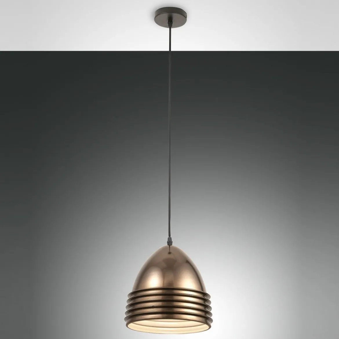 FABAS LUCE No. 3609-40-179 Pendelleuchte Gavia Schwarz Bronze E27 22cm