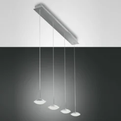 FABAS LUCE No. 3255-49-212 Pendelleuchte HALE 4-flammig, aluminium gebürstet